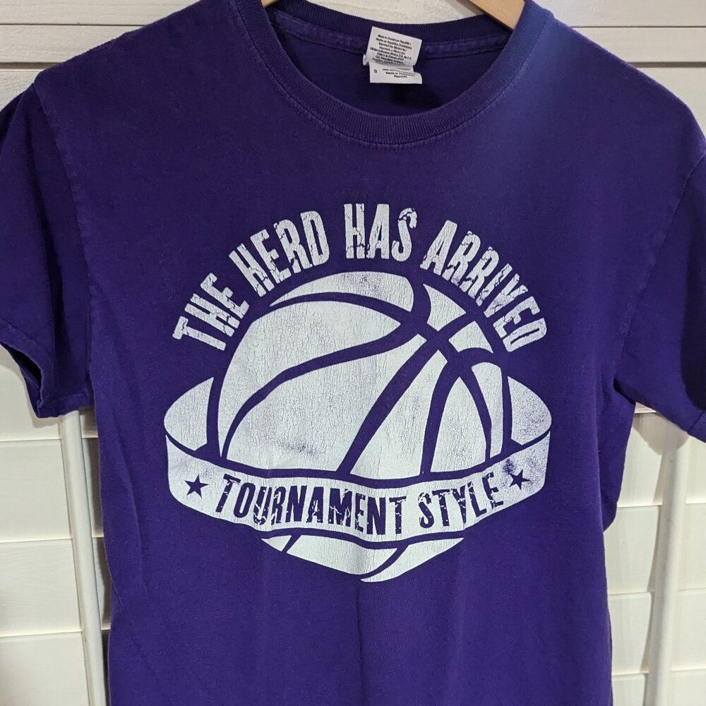 The Herd Has Arrived GCU Purple Basketball Championship Small Shirt